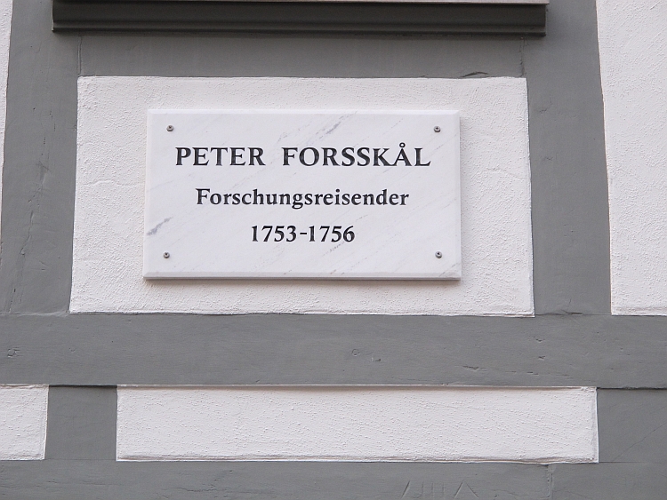 Enthüllung der Gedenktafel für Peter Forsskål