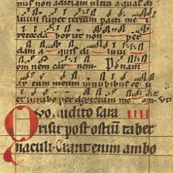 Fragment aus Brevier, um 1200