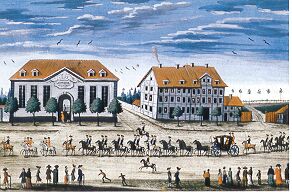 Universitätsreitstall im Jahr 1765