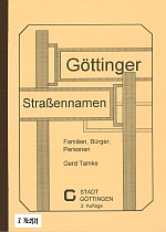 Veröffentlichungen des Stadtarchivs Göttingen, Bd. 2 (2. Auflage 1997)