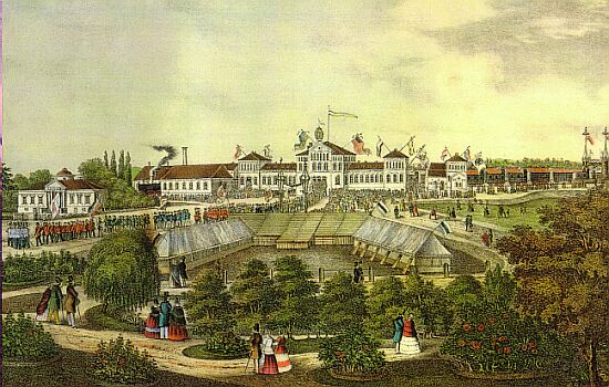 Eröffnung der Eisenbahn in Göttingen am 31. Juli 1854