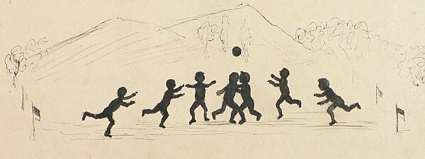 Illustration aus der Chronik des 
Göttinger "Gymnasial-Fußballvereins"