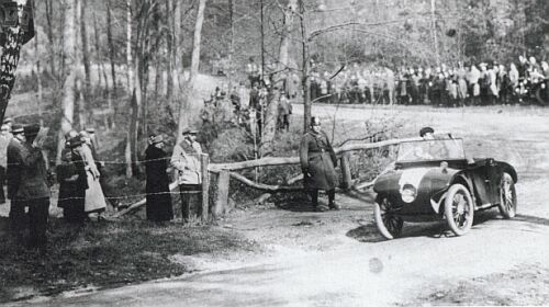 Aufnahme vom Hainbergrennen am 11. Mai 1924
