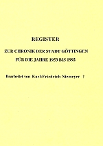 Veröffentlichungen des Stadtarchivs Göttingen, Bd. 8